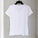 The Comfy Classic Short Sleeve V-Neck T-Shirt White Medium Amazon Essentials Tee Photo 4