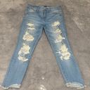 American Eagle 🦅 Outfitters Jeggings Cropped Distressed Jeans Size 6 Short Photo 0