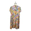 Terra & Sky  WOMEN'S PLUS SIZE FLORAL TIERED DRESS SHORT FLUTTER SLEEVES SIZE 1X Photo 7