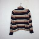 Madewell  Evercrest Pink Striped Wool Turtleneck Sweater in Coziest Yarn XL Photo 9