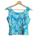 Tahari  Y2k hibiscus crop tank Photo 1