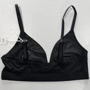 Aerie New  SMOOTHEZ Mesh Bralette Sheer Wireless Bra True Black Size Small Photo 10