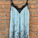 Apt. 9  Floral Chemise Lace Y2K Pastel Sheer Mini Dress Lingerie Blue Size Small Photo 0