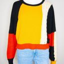 The Moon  & Madison women's color block cropped sweater, size M Photo 15