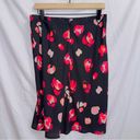 CAbi  5513 Petal Floral Print High Waisted A-line Skirt in Cranberry Crush Photo 5