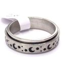 The Moon NWT Stainless steel and star fidget spinner ring size 9 Photo 4