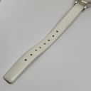 American Eagle  women’s watch 23mm silver tone dial white leather band running Photo 3