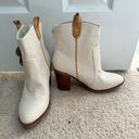 MIA White Zip-Up Booties Photo 0