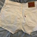 Levi’s White 501 Shorts Photo 1