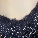 Nordstrom NWT  BP. Lace Black Sketchy Dot Tank Top Camisole Size Medium Photo 9