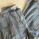 Tommy Hilfiger  Blue Cotton Vertical Striped Wide Leg Summer Pants 20 Photo 8