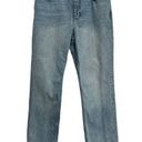 Frame  Le Sylvie Slender Straight Double Button Jeans 29 Bilson Blue Photo 0