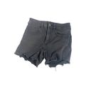 American Eagle Shorts Black 2 Super Stretch X Hi-Rise Shortie Raw Hem Stretch Photo 1