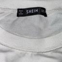 SheIn Spring Pastel Flower White Graphic Crewneck Size Medium Photo 3