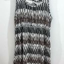 Sonoma  mocha gray and white twist back dress size XL Photo 0