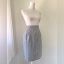 Vintage ‘90s New York Clothing Co. Black & White Plaid Houndstooth Skirt Size 10 Photo 5