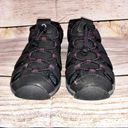 Khombu  Ashley Black with Purple Fisherman Sandals Size 7M Photo 2