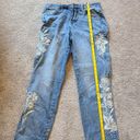 Ruff Hewn  Size 10 Floral Embroidered High Rise Mom Jean Photo 10