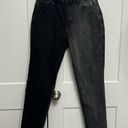 Hollister  Women's Curvy Two Tone Faded Black High Rise Mom Jeans Size 7R / 28 Photo 0