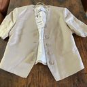 ZARA NWT  Tan Cropped Linen Blazer Size XS Photo 2