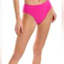 Robin Piccone  Ava High Waist Bottom Pink Medium NWOT Photo 0