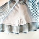 Kyodan  Gingham Plaid Pattern Picnic Battle Pleated Golf Skort Skirt Blue Medium Photo 10