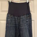 Gap  Maternity Sexy Slightly Distressed Dark Wash Boot Cut Photo 1