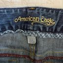 American Eagle Vintage Y2K  Mini Skirt Denim Cut Off Low Rise Jean Size 2 XS Photo 7