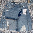 Free People Parker wrap “Surf’s up” denim skirt size 24 Photo 5