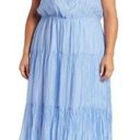 City Chic  Womens Sabina Tiered Maxi Dress Bluebell Blue Plus Size 24 New NWT Photo 0