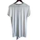 Jason Wu  Women Top V-Neck Short Sleeve Pattern Tie Collar Pullover M White Photo 2