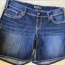 Silver Jeans , size 16, dark wash denim shorts. Cute and comfortable. Photo 0