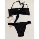 PilyQ New. PQ black pearl teeny bikini. Medium. Retails $149 Photo 9