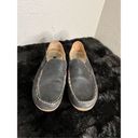 Olukai  Shoes Women's Nohea Nubuck Slip On Loafers Black Leather  Size 9.5 Photo 1