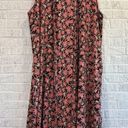 LuLaRoe  Women's Joy Vest XL Black Red Floral Sleeveless Cardigan Duster Photo 5