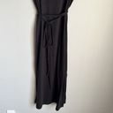 Vince  Sleeveless Pima Cotton Midi Tank Dress in Black Photo 4