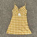 Reverse Yellow Gingham Dress Photo 1