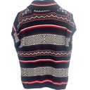 CHAPS Vintage  sweater vest western boho southwest black size medium Photo 4