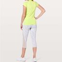 Lululemon  Swiftly Tech Short Sleeve Crew Lucid Lime / White Size 2 Photo 1