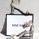 Nine West Snakeskin-Embossed Stack Heel Sandals Photo 2