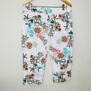 st. john's bay  Tropical Print Capri Pants Size 14 Photo 6