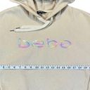 Bebe  Sport Cream Hoodie Rainbow Sequins Size Large Photo 6