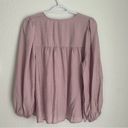 A New Day light pink / orchid tie long-sleeve blouse, size L Photo 2