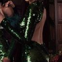 House Of CB  'Belle' Pine Green Sequin Maxi Dress NWOT size XS Photo 2