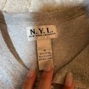 New York Laundry Gray Button Front Sweater Photo 1