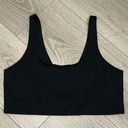 Girlfriend Collective  scoop bralette black sports bra size large Photo 3