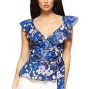 Sofia Vergara Sofia Jeans by  Women’s Cap Sleeve Ruffle Peplum Wrap Top Size XL Photo 0