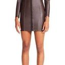 Betsey Johnson  | Hook Front Faux Leather Mini Dress | size 12 Photo 0