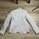 Calvin Klein  Womens Blue White Striped Seersucker Blazer Shoulder Pads Size 6 Photo 6