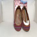 Bella Vita Women's Size 7N  NWB Multi-Color Striped Fabric Slip On Loafers Photo 5